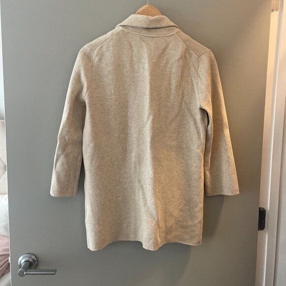 GUC J.Crew Sophie Sweater Blazer Heather Natural Beige Size XXS - Picture 3 of 3